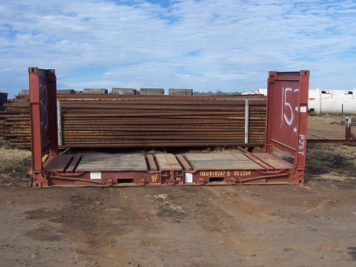 20 foot Flat Rack container with collapsible ends