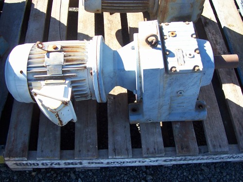 Teco electric motor and Sew Eurodrive reduction gearbox