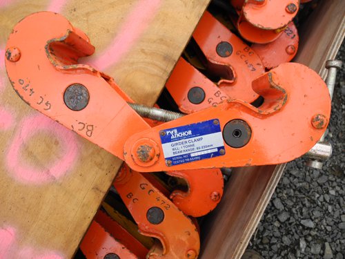 Girder clamps 1 tonne