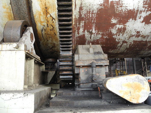 Rotary drum gear drive