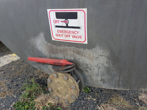 53,600 litre steel diesel tank