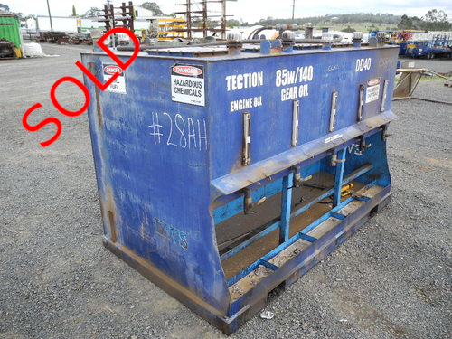 1000 litre diesel, 1000/5 litre lube tank