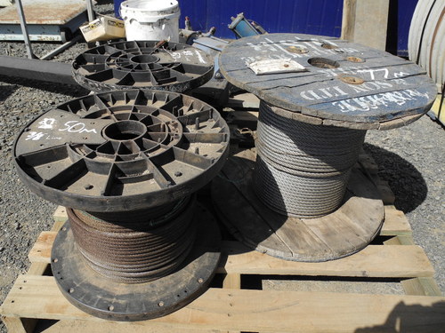 Steel wire rope on the roll